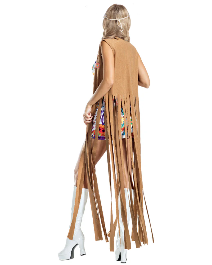 1960s Woodstock Hippie Deluxe Womens Costume - Image 2
