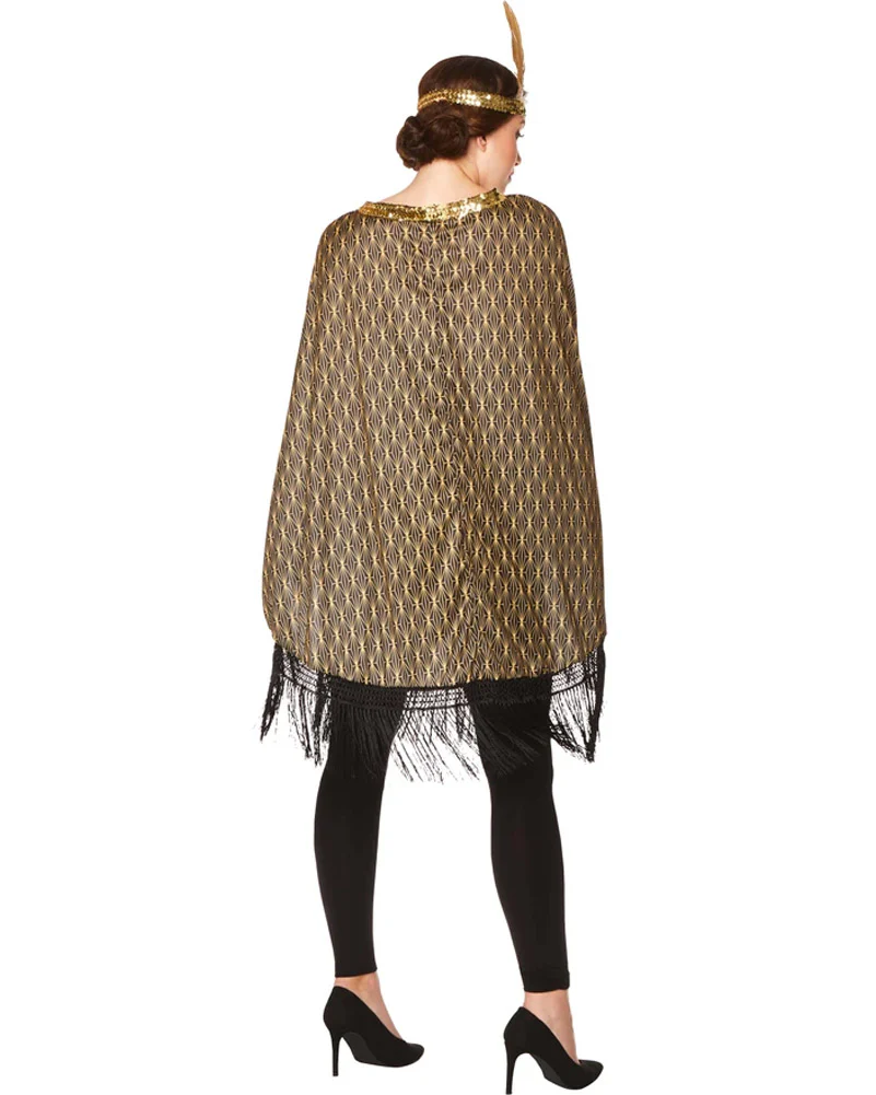 20s Flapper Poncho Womens Costume - Image 3