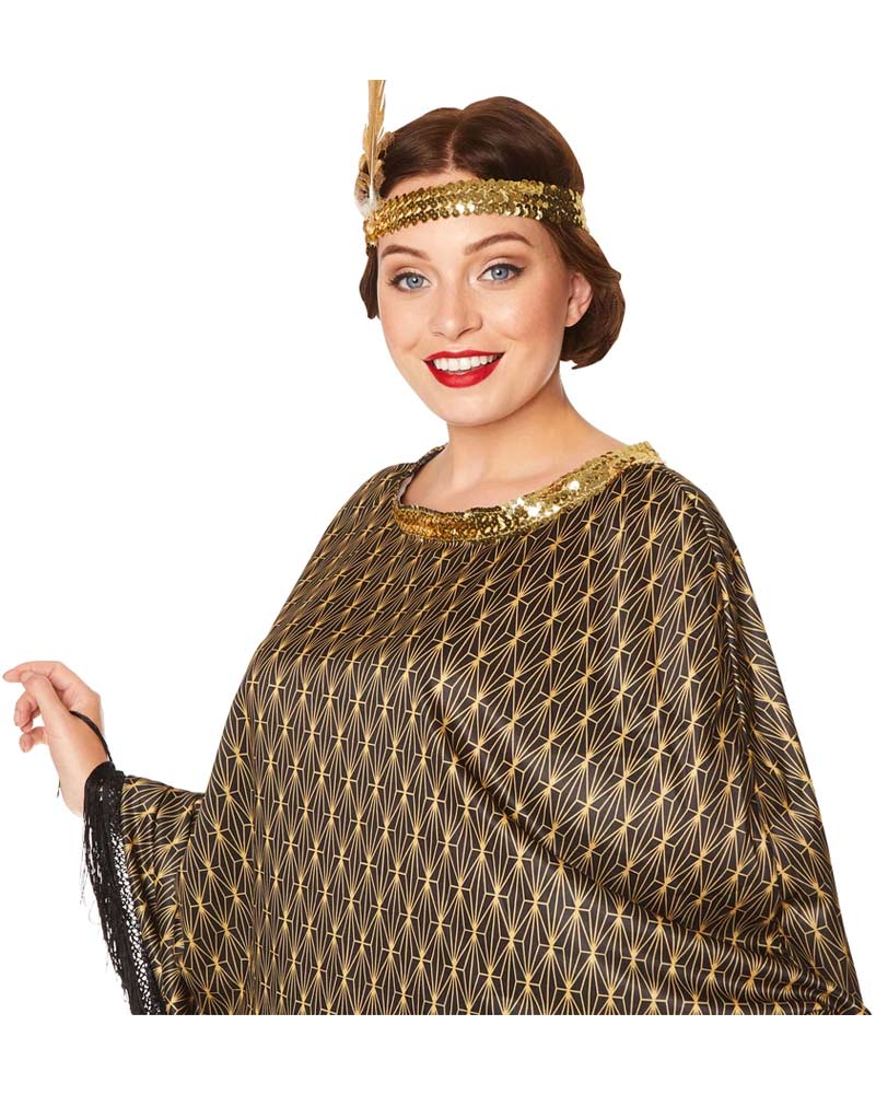 20s Flapper Poncho Womens Costume - Image 4