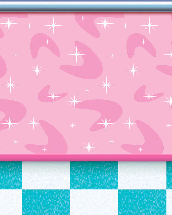 50s Soda Shop Backdrop