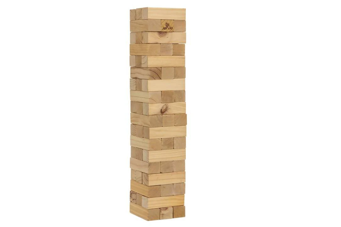 54 Piece Giant Jenjo Outdoor Wooden Block Game 91cm - Image 2