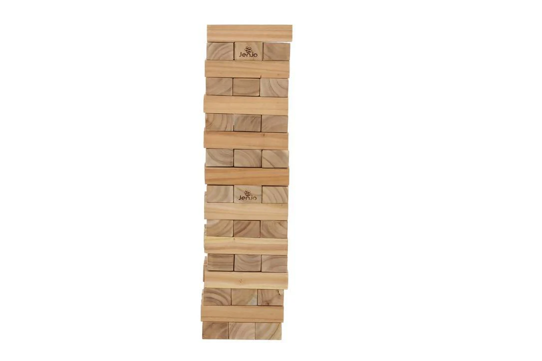 54 Piece Giant Jenjo Outdoor Wooden Block Game 91cm - Image 3