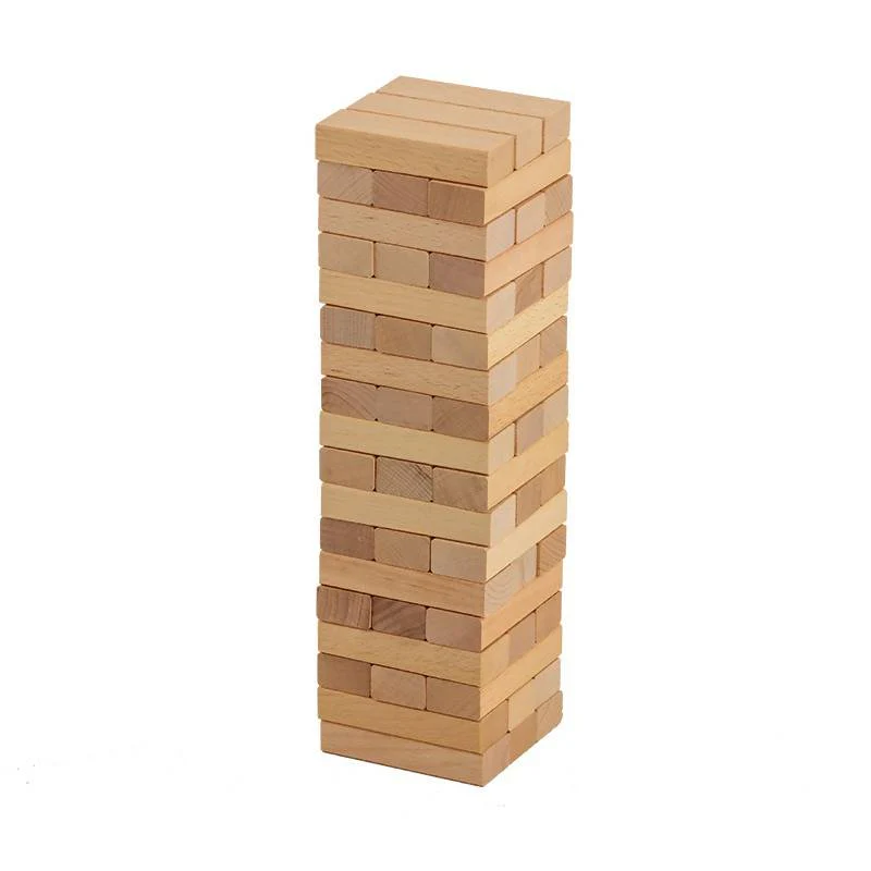 54 Piece Mini Jenjo Outdoor Wooden Block Game 27cm - Image 2