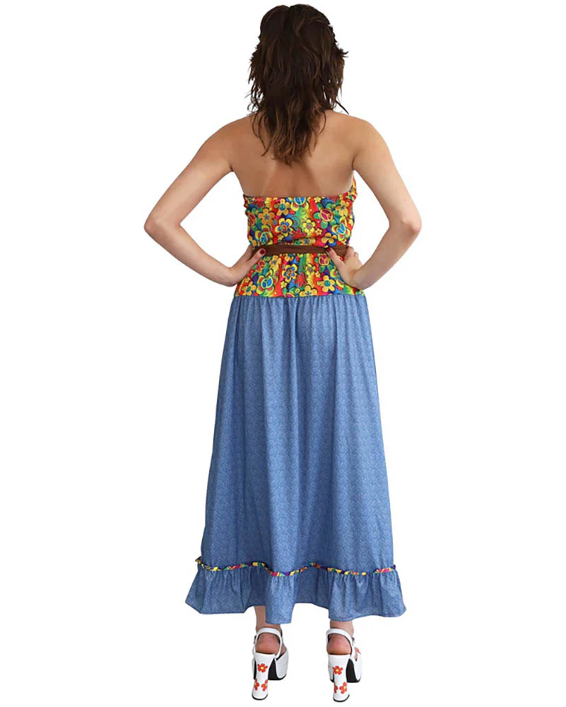 60s Groovy Girl Womens Costume - Image 2