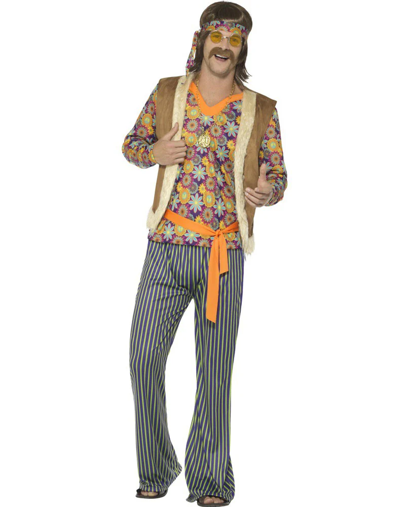 60s Hippie Singer Mens Costume - Image 3