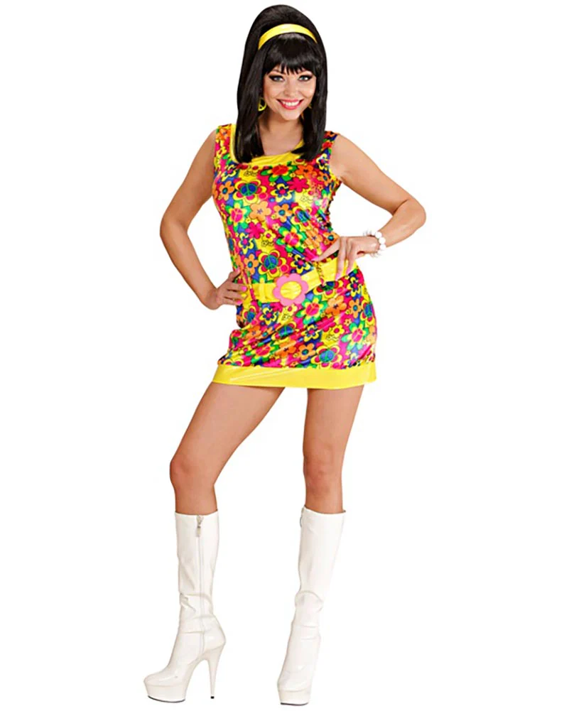 60s Peace and Love Girl Womens Costume - Image 3