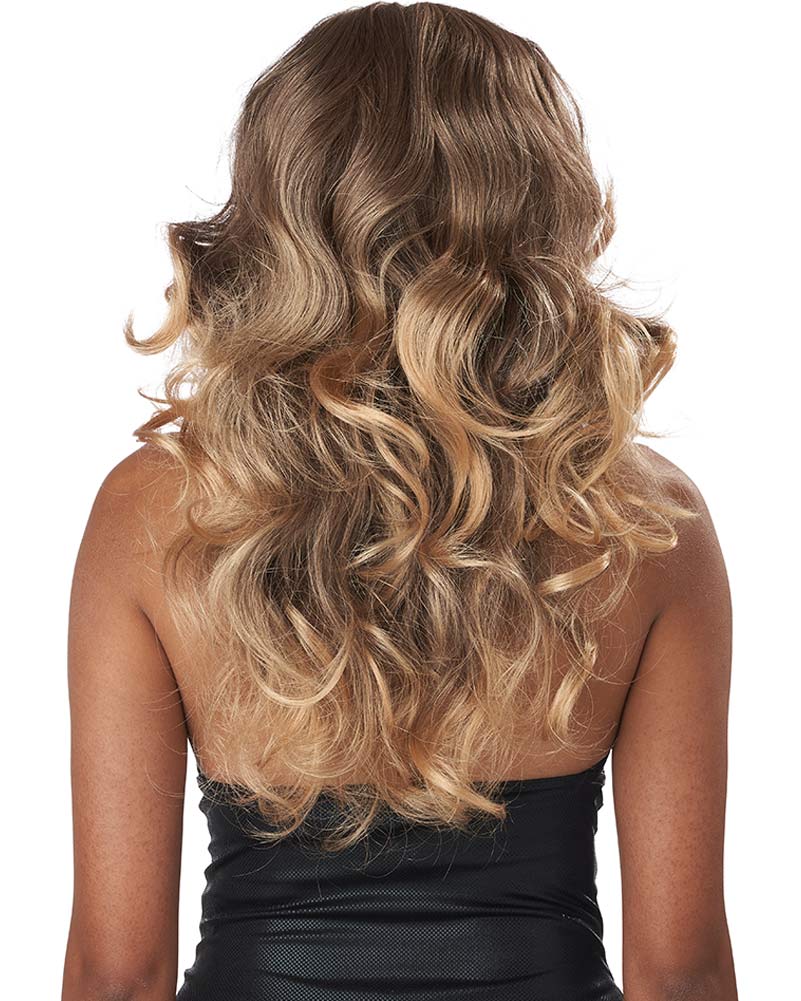 70s Party Girl Curly Brown Blonde Wig - Image 3