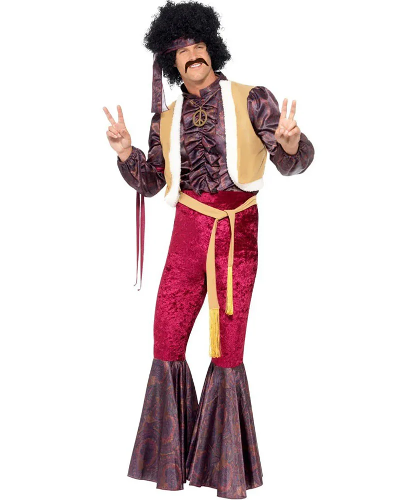 70s Psychedelic Rocker Mens Costume - Image 2