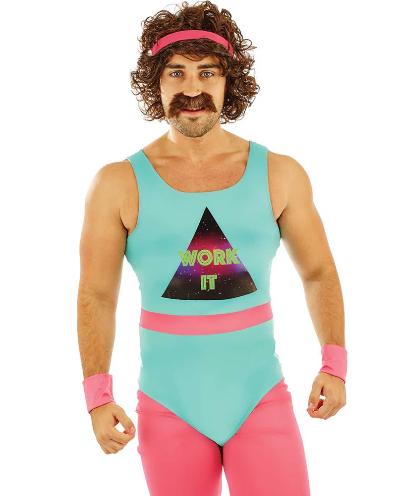 80s Fitness Instructor Mens Costume - Image 2