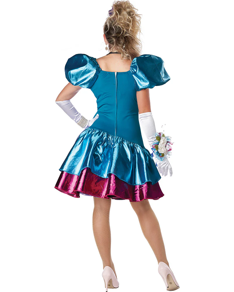 80s Party Dress Womens Costume - Image 3