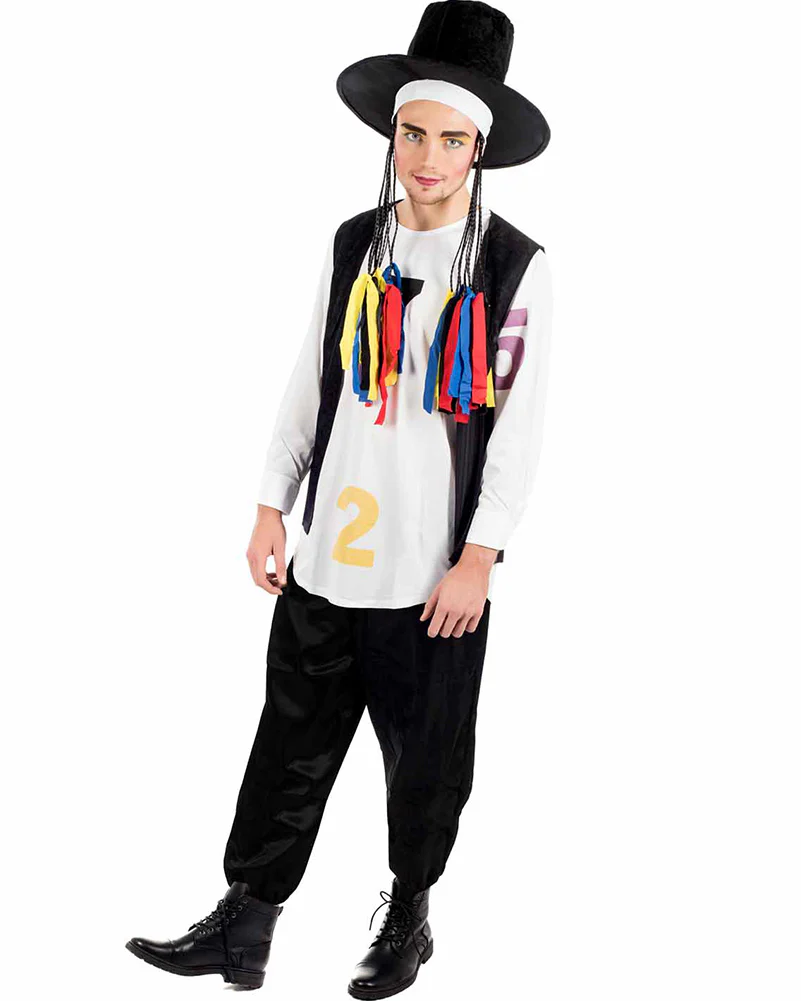 80s Pop Star Mens Costume - Image 2