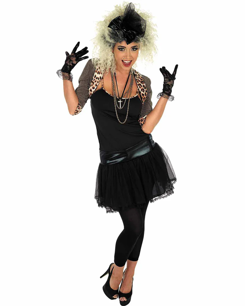 80s Pop Star Womens Plus Size Costume - Image 2