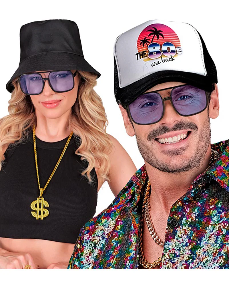 90s Hip Hop Glasses with Azure Lenses - Image 3