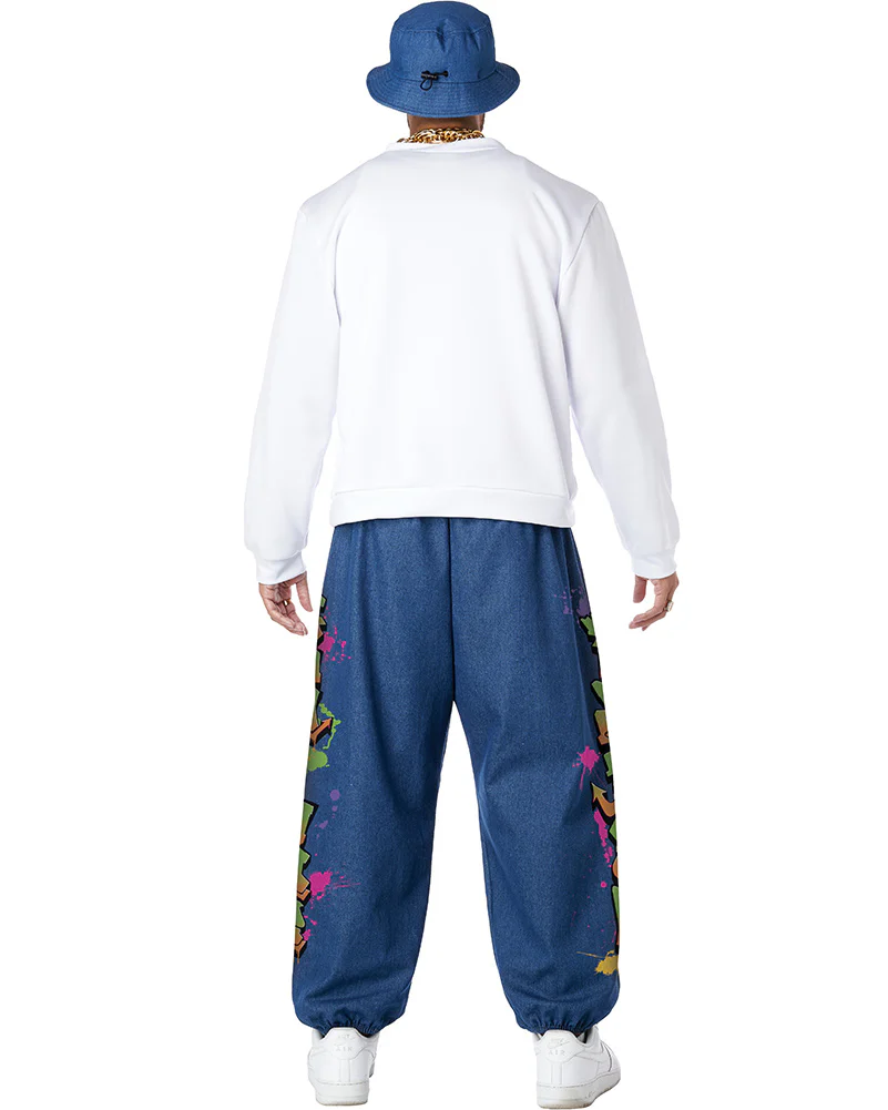 90s Hip Hop Mens Costume - Image 4