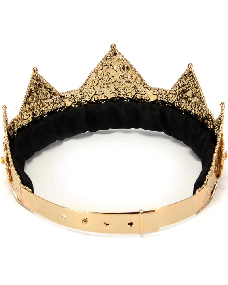 Adjustable Gold Pointed Deluxe Crown - Image 2