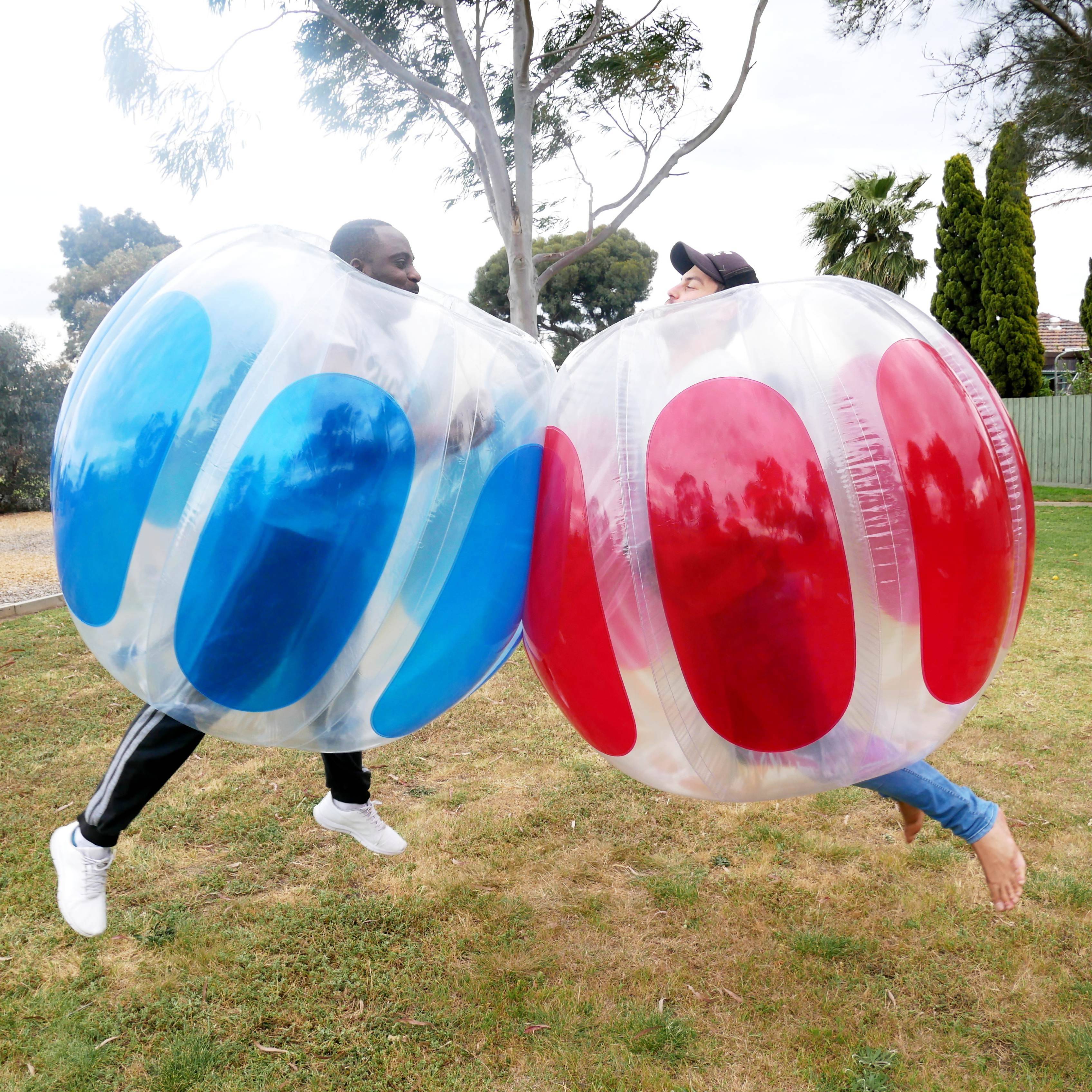 Red Adult Inflatable Bubble Soccer Ball - Image 3