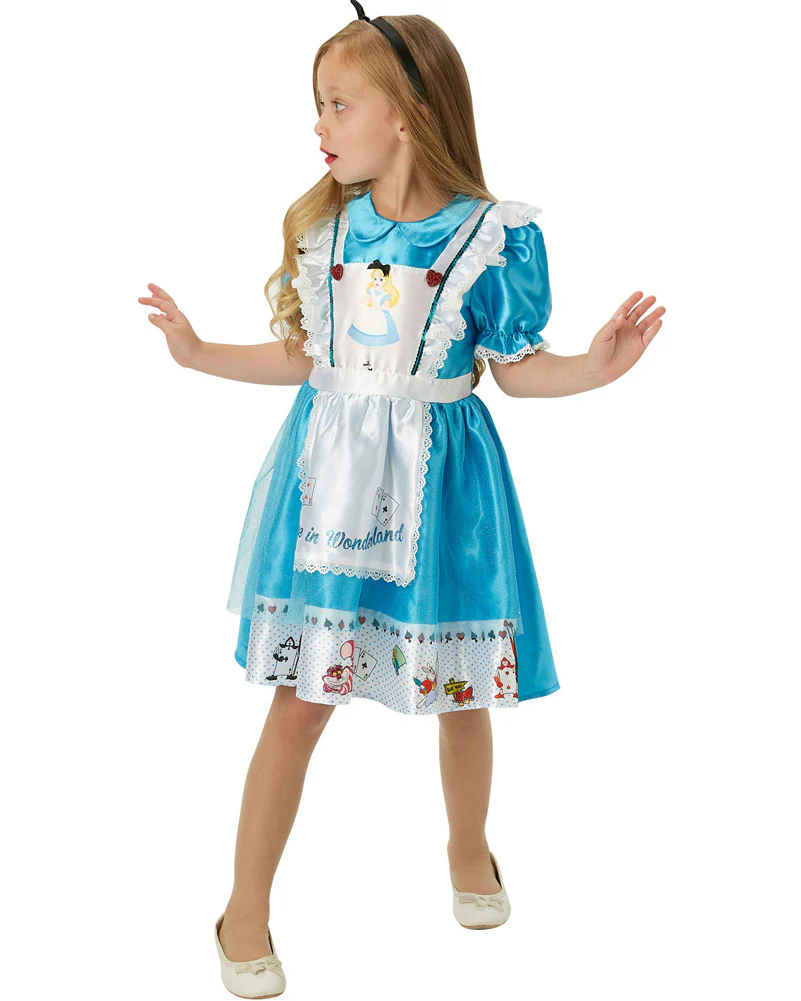 Disney Alice In Wonderland Deluxe Girls Book Week Costume - Image 4