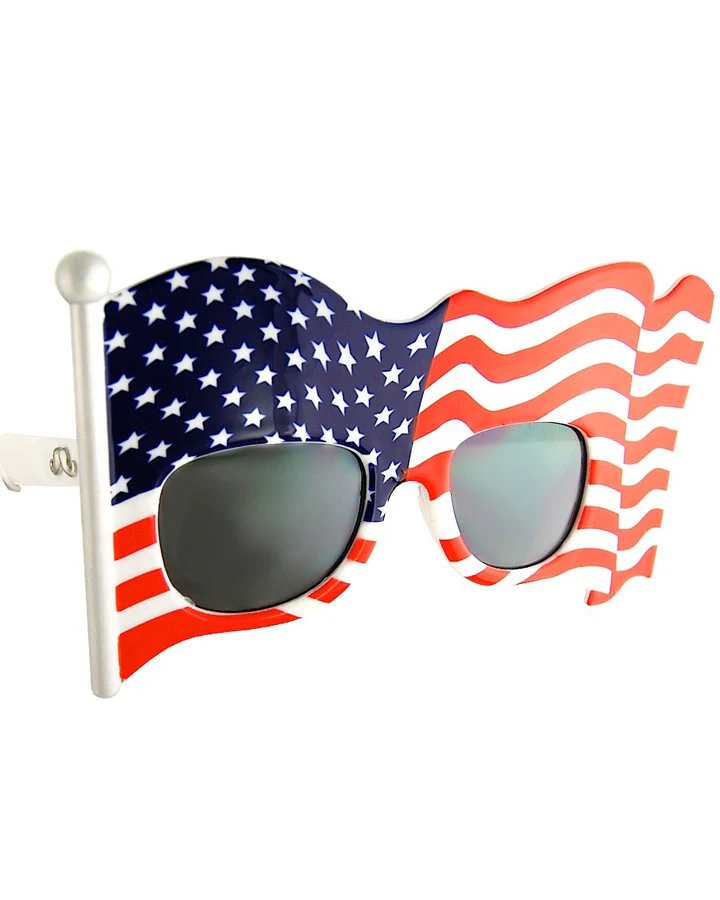 American Flag Frame Novelty Glasses