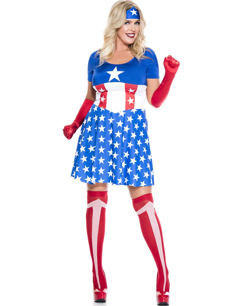 American Hero Womens Plus Size Costume - Image 2