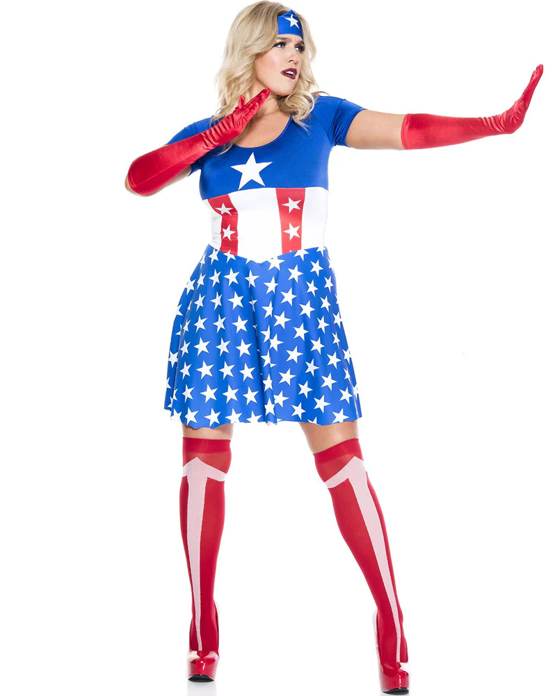American Hero Womens Plus Size Costume - Image 3