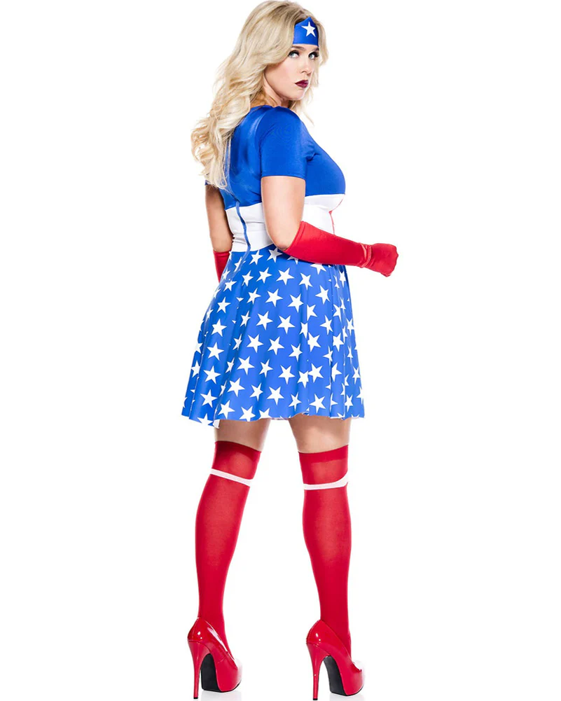 American Hero Womens Plus Size Costume - Image 4