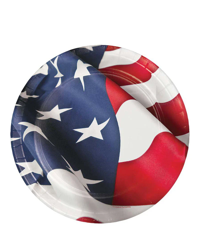 American Symbol 23cm Dinner Plates Pack Of 8