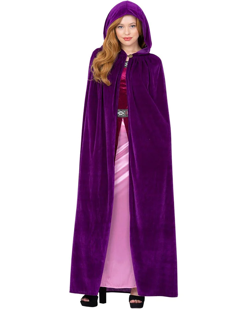 Amethyst Purple Medieval Adult Deluxe Cloak