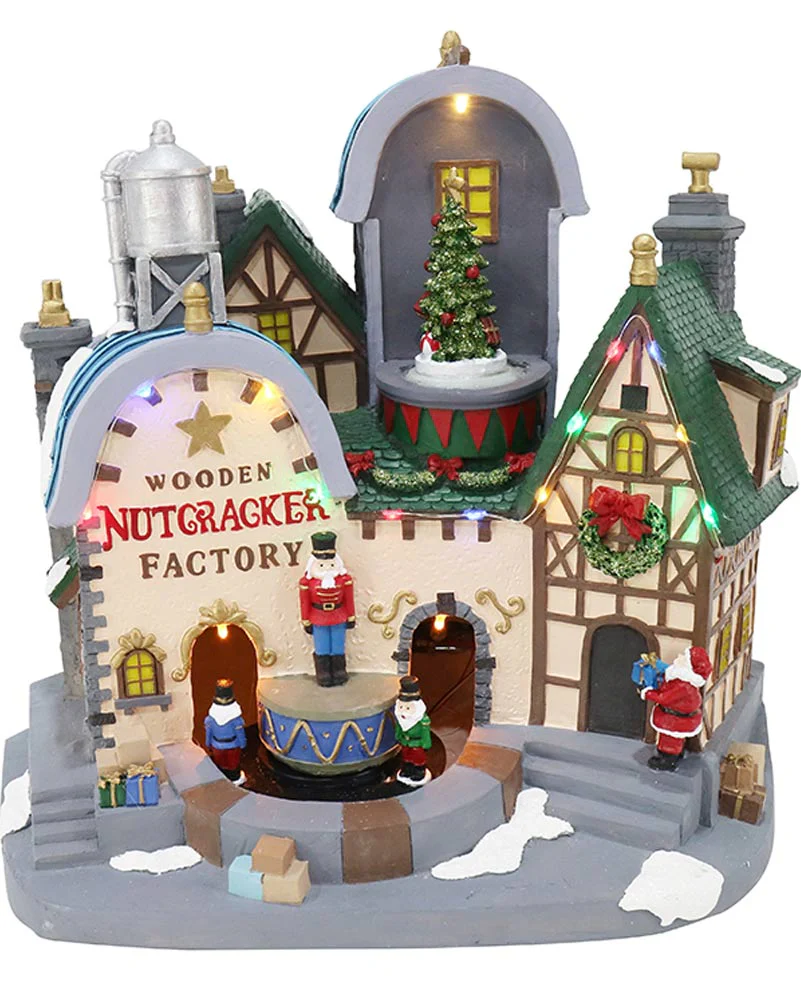 Animated Christmas LED Musical Nutcracker Factory 33cm - Image 3