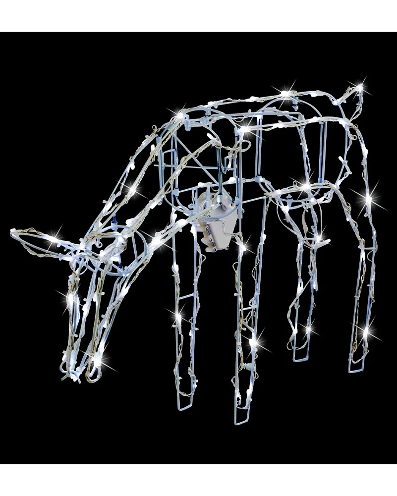 Animated Christmas LED Reindeers Family 3 Piece - Image 2