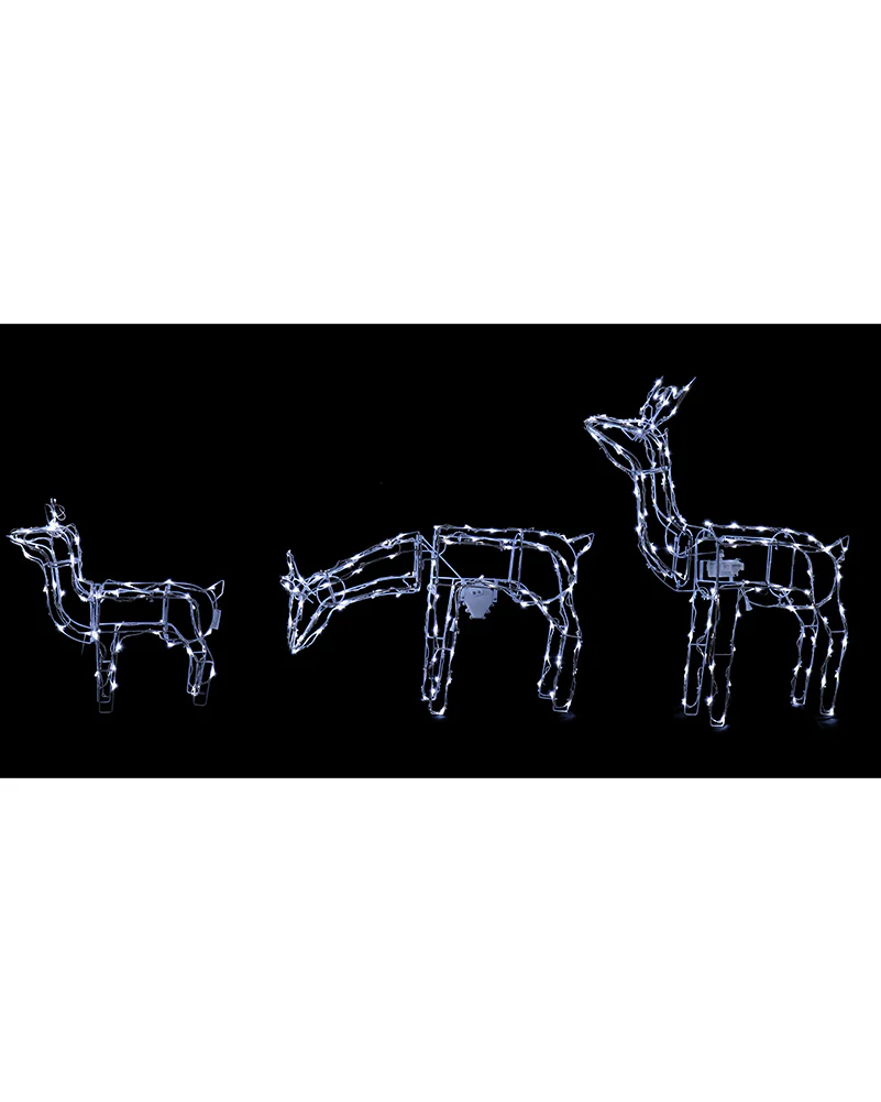 Animated Christmas LED Reindeers Family 3 Piece - Image 4