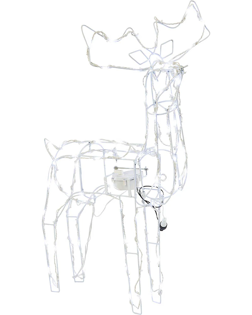 Animated Reindeer Family with Flashing LED Christmas Lights - Image 3