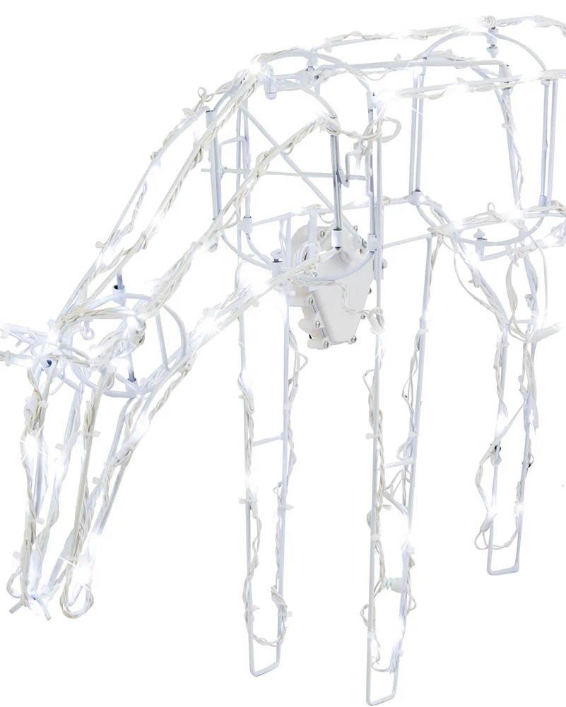 Animated Reindeer Family with Flashing LED Christmas Lights - Image 4