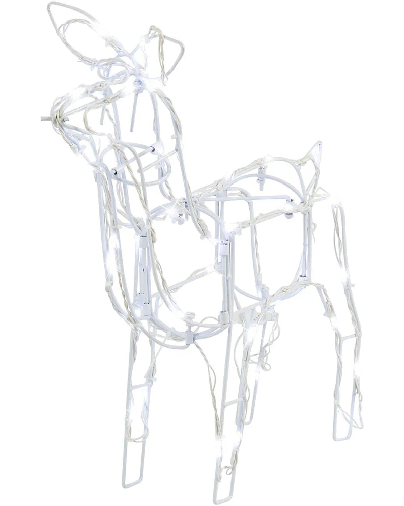 Animated Reindeer Family with Flashing LED Christmas Lights - Image 5