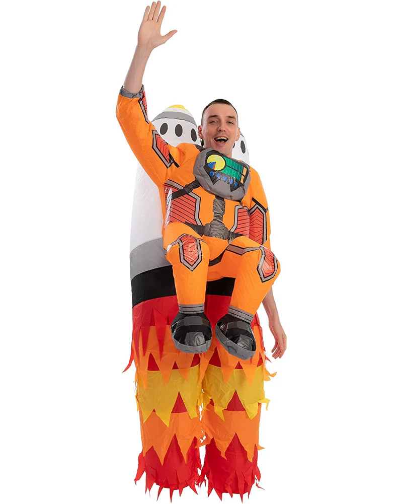 Astronaut On A Rocket Inflatable Adult Costume