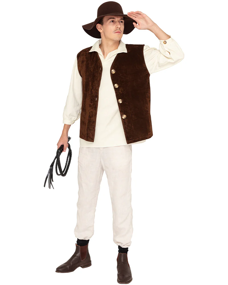 Australian Explorer Deluxe Adult Plus Size Book Week Costume - Image 4