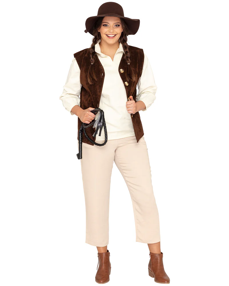 Australian Explorer Deluxe Adult Plus Size Book Week Costume - Image 5