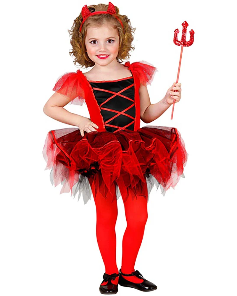 Ballerina Devil Toddler Girls Costume