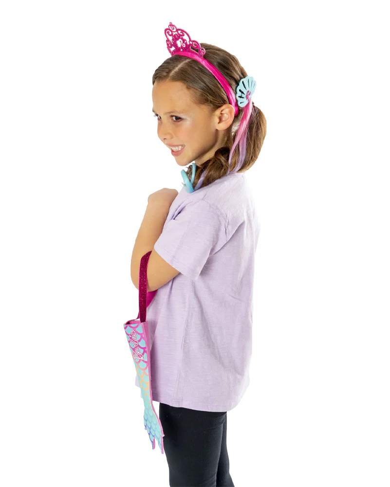 Barbie Mermaid Faux Bag Hair Comb and Headband Set - Image 2