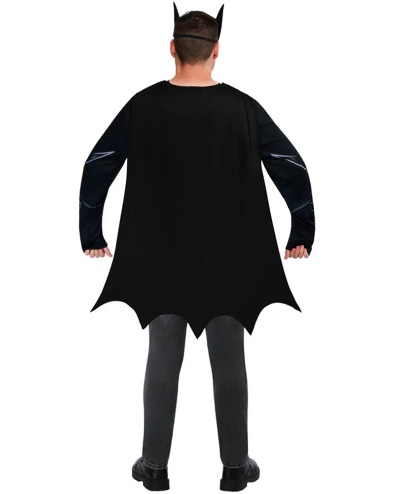 Batman Adult Shirt Cape and Mask Set - Image 2