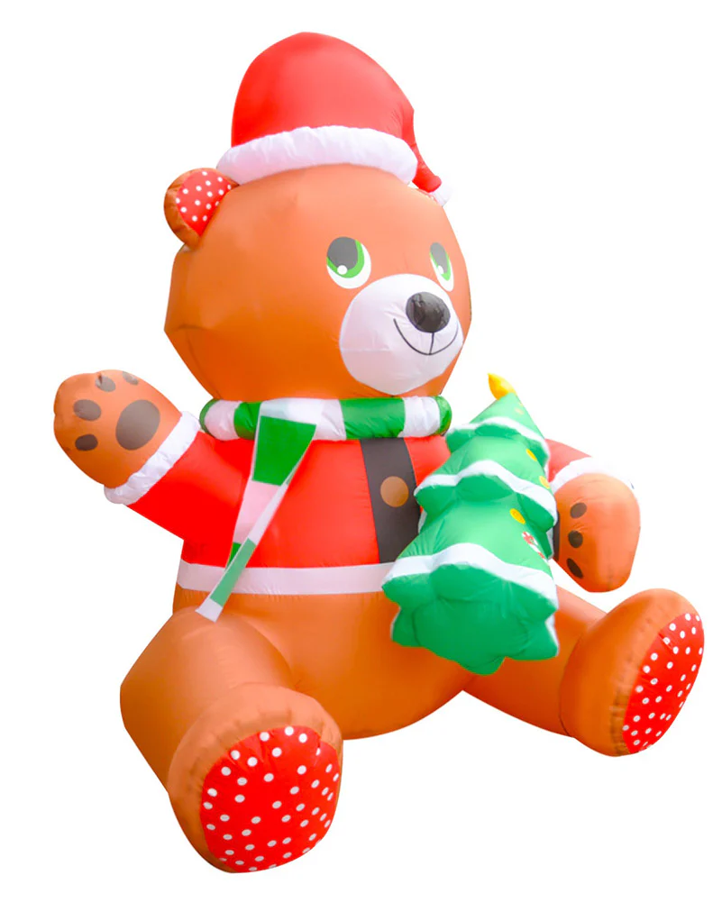 Bear with Tree Christmas Inflatable 1.8m - Image 2