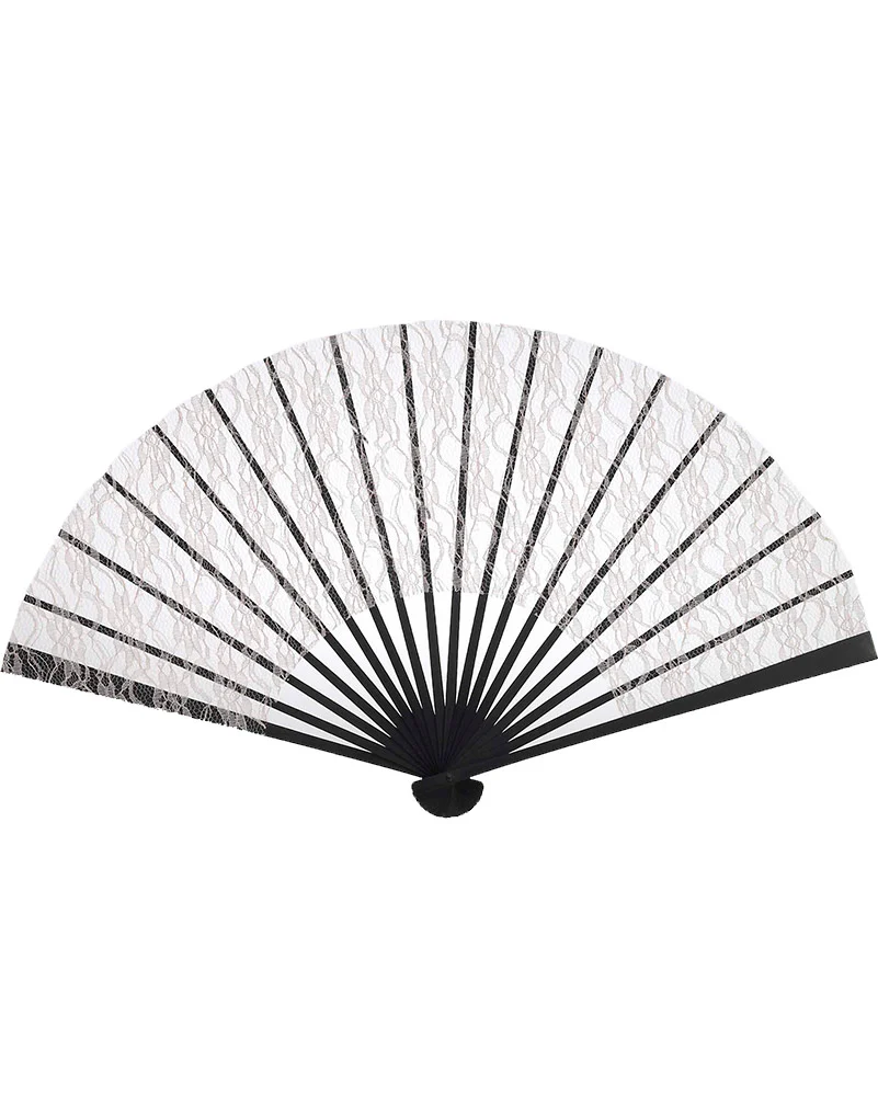 Beige Lace Fan
