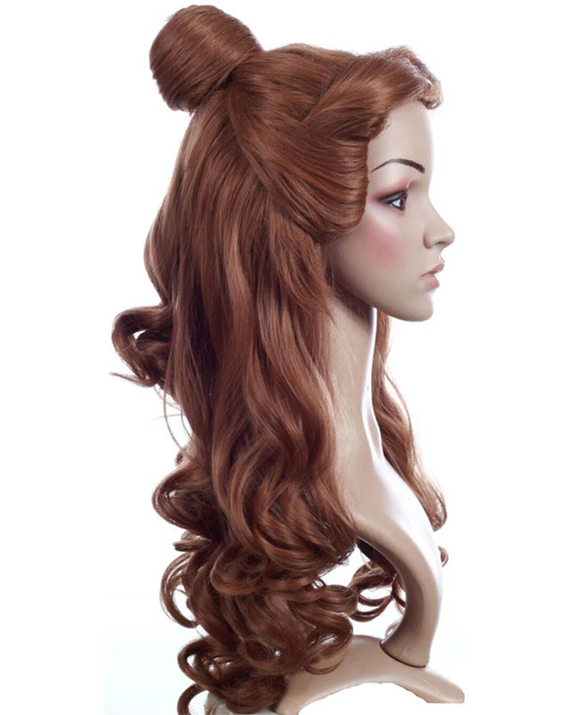 Belle of the Ball Premium Long Curly Brown Wig - Image 11