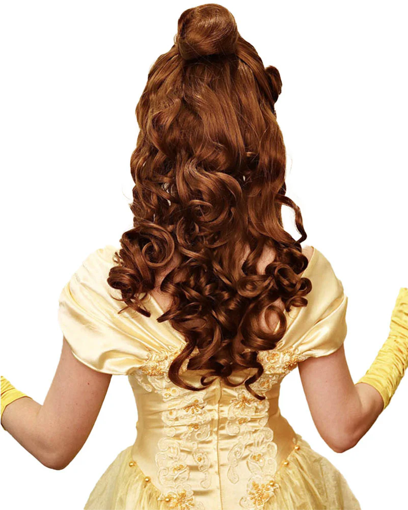 Belle of the Ball Premium Long Curly Brown Wig - Image 7