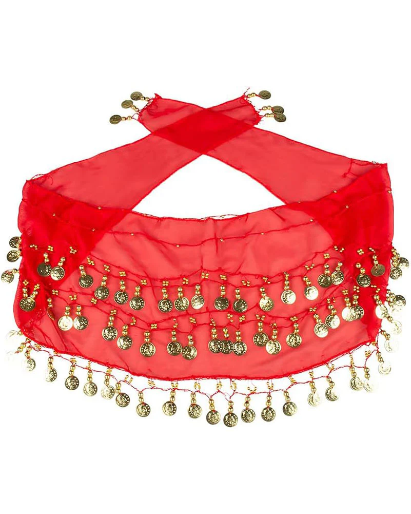 Belly Dancer Headband Belt and Bracelets Set - Image 5