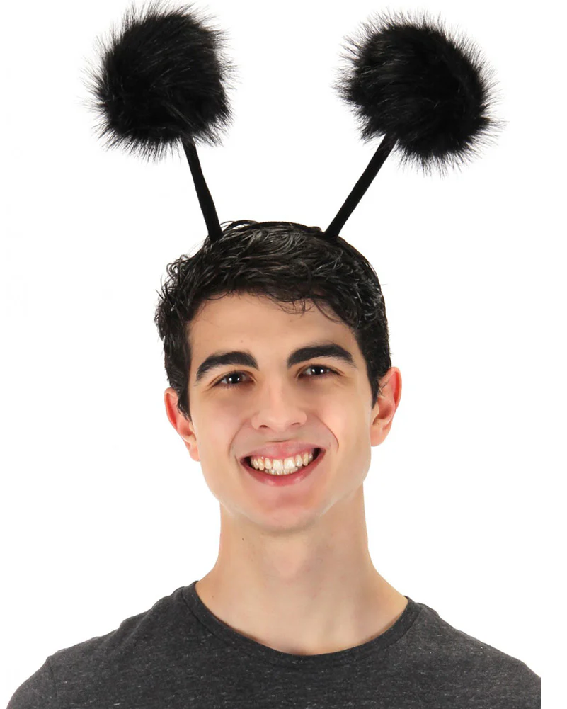Bendy Bug Pom Antennae Deluxe Headband - Image 3