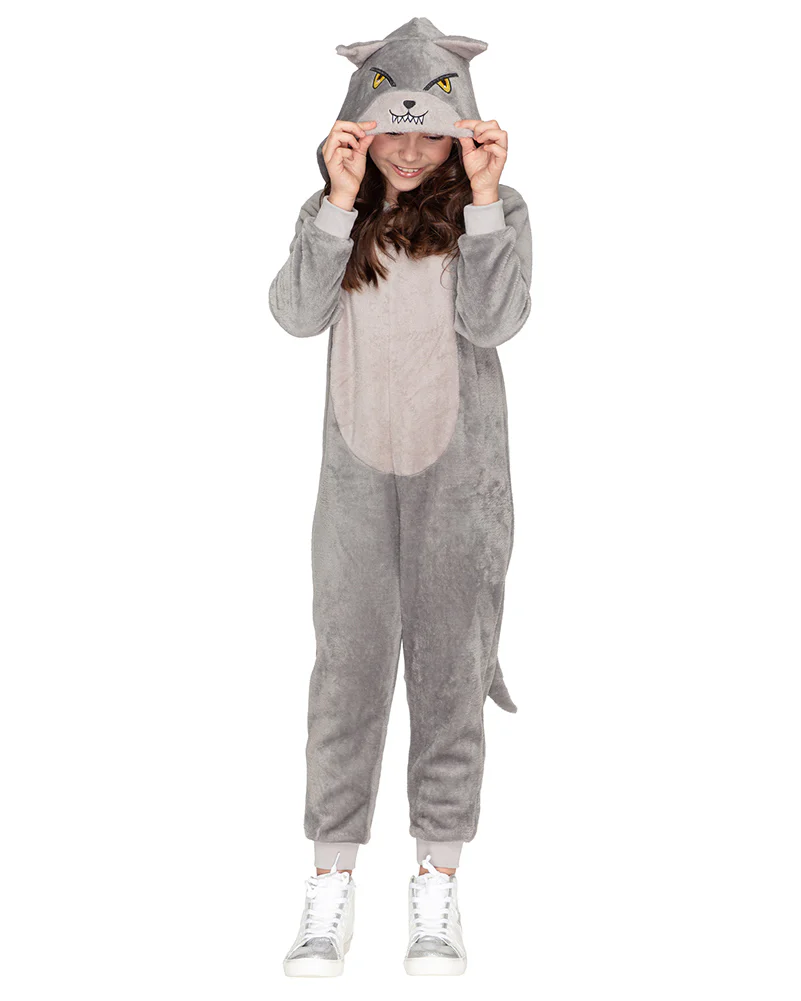 Big Bad Wolf Cosy Deluxe Kids Book Week Costume - Image 2