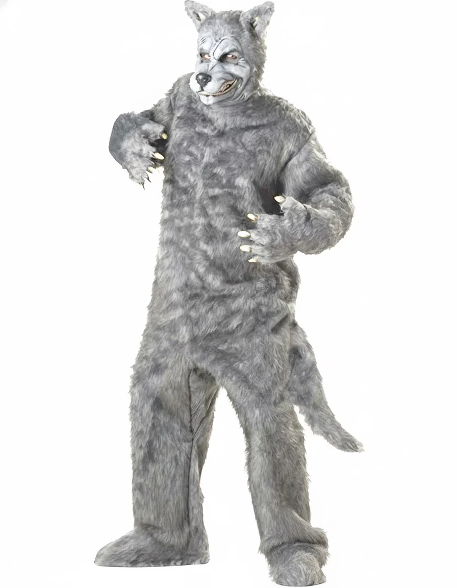 Big Bad Wolf Mens Plus Size Book Week Costume