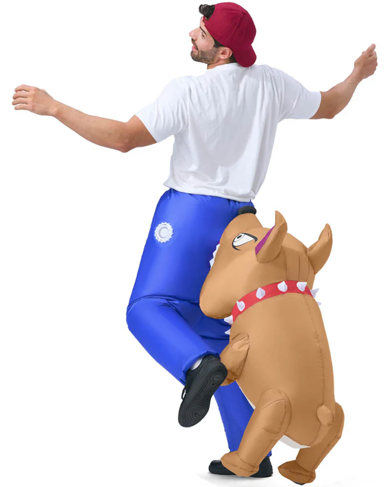 Bitten By a Bulldog Inflatable Adult Costume - Image 3