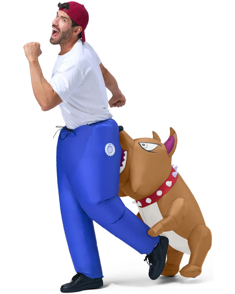 Bitten By a Bulldog Inflatable Adult Costume - Image 4