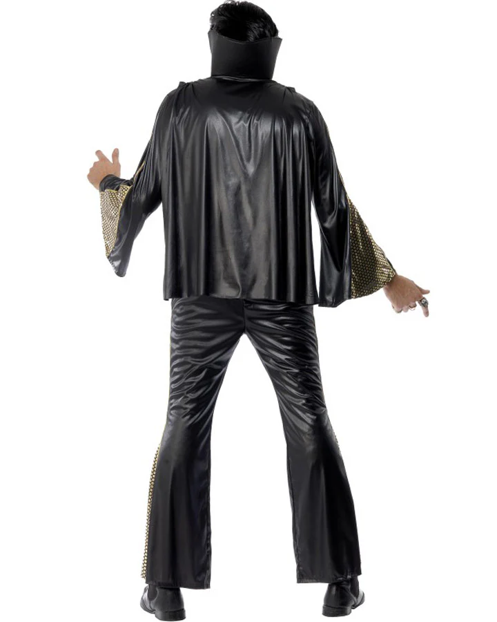 Black and Gold Elvis Mens Costume - Image 3